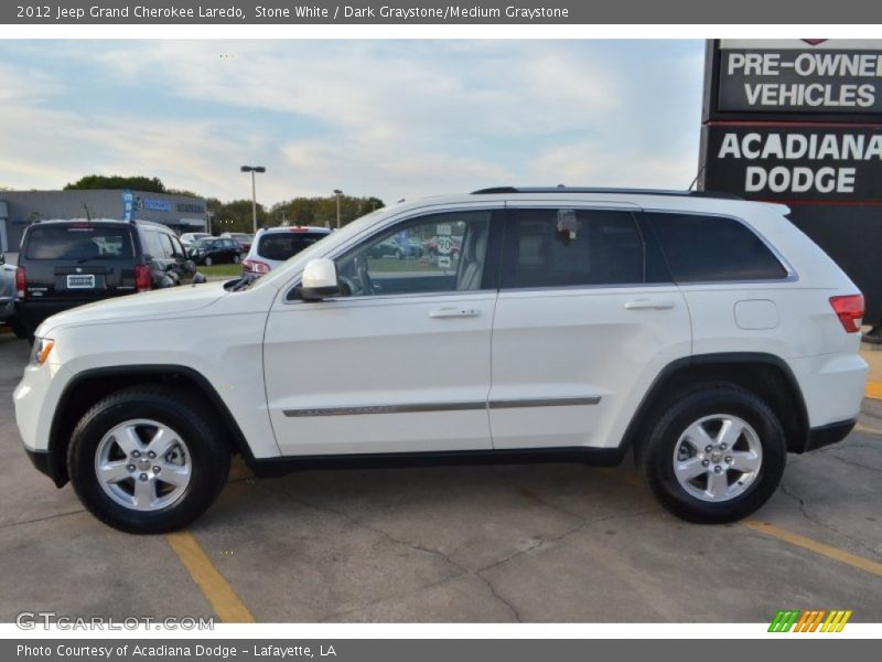 Stone White / Dark Graystone/Medium Graystone 2012 Jeep Grand Cherokee Laredo