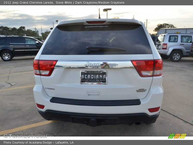 Stone White / Dark Graystone/Medium Graystone 2012 Jeep Grand Cherokee Laredo