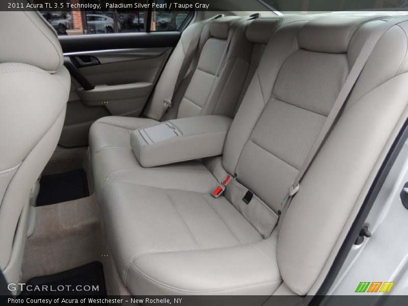 Paladium Silver Pearl / Taupe Gray 2011 Acura TL 3.5 Technology