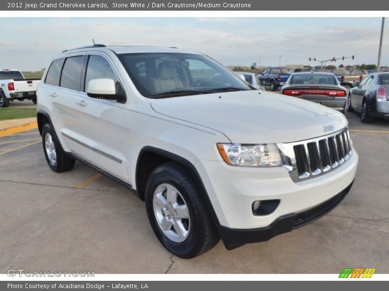 Stone White / Dark Graystone/Medium Graystone 2012 Jeep Grand Cherokee Laredo