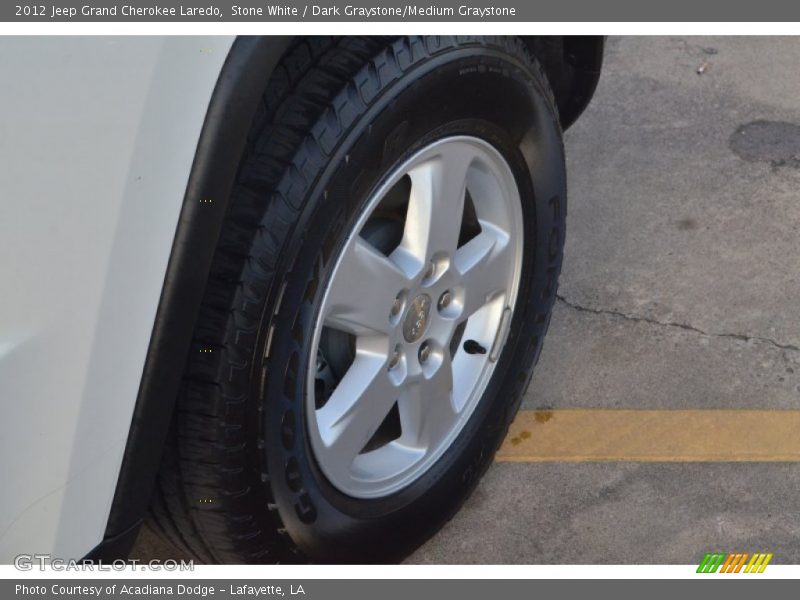 Stone White / Dark Graystone/Medium Graystone 2012 Jeep Grand Cherokee Laredo