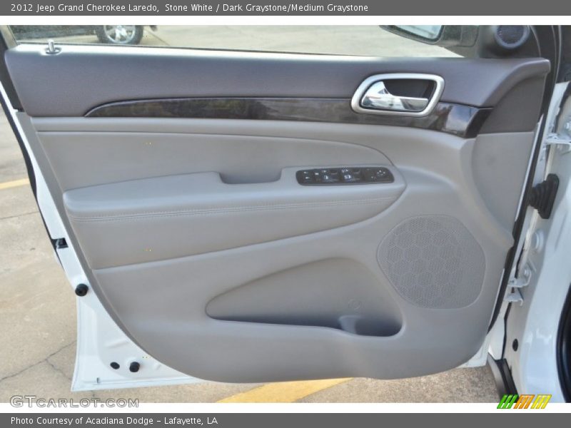 Stone White / Dark Graystone/Medium Graystone 2012 Jeep Grand Cherokee Laredo