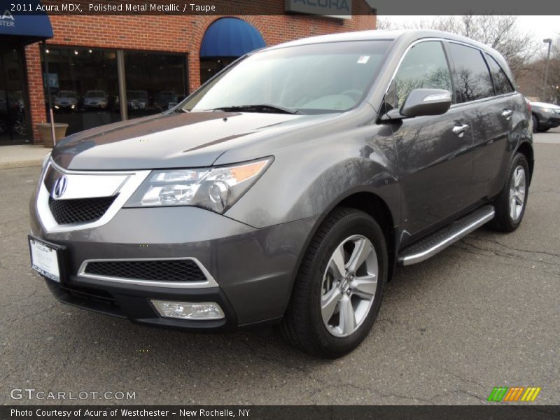 Polished Metal Metallic / Taupe 2011 Acura MDX