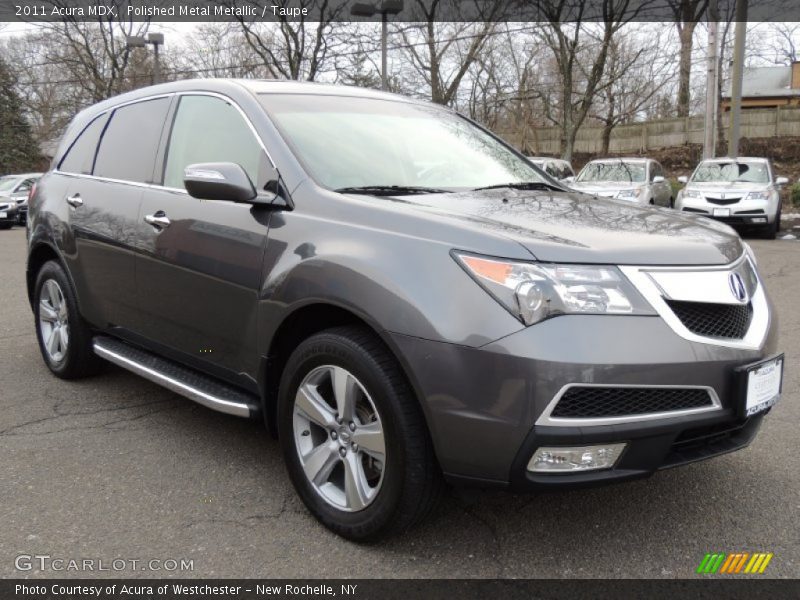 Polished Metal Metallic / Taupe 2011 Acura MDX