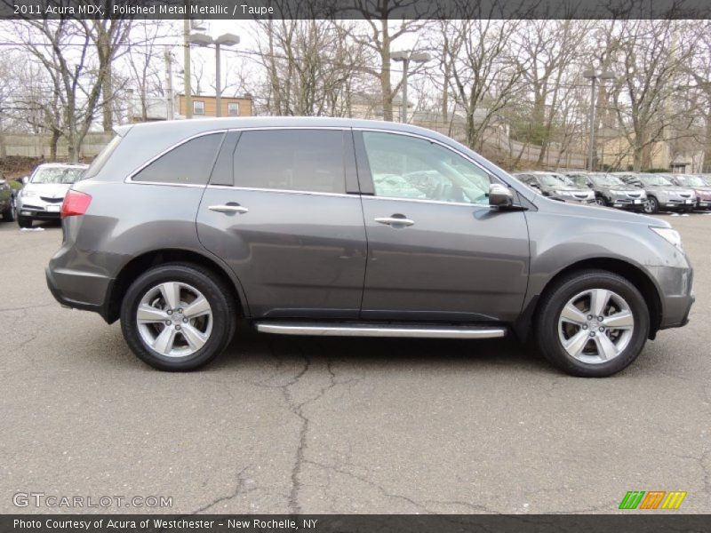 Polished Metal Metallic / Taupe 2011 Acura MDX