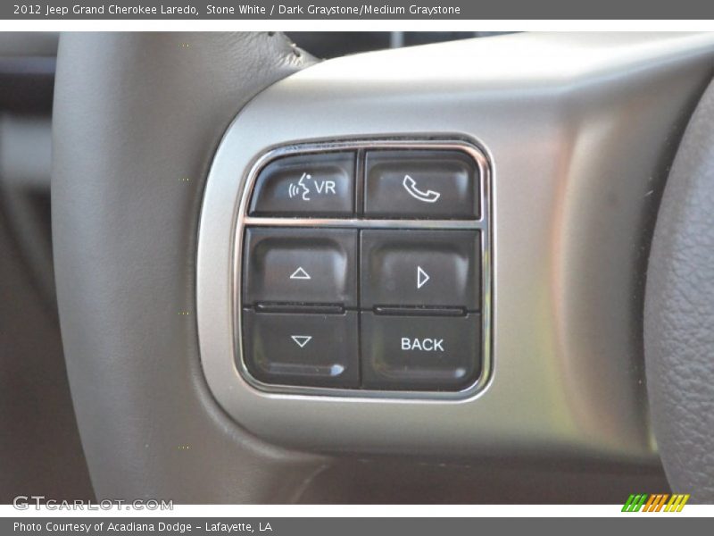 Stone White / Dark Graystone/Medium Graystone 2012 Jeep Grand Cherokee Laredo