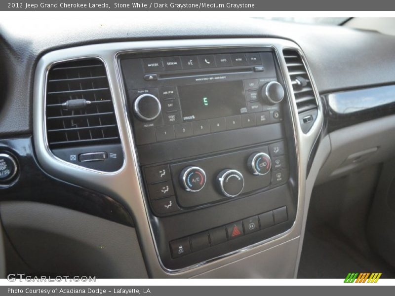 Stone White / Dark Graystone/Medium Graystone 2012 Jeep Grand Cherokee Laredo