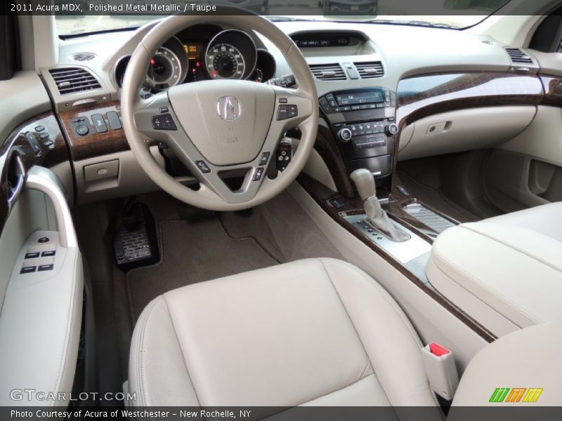 Polished Metal Metallic / Taupe 2011 Acura MDX