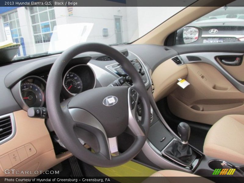 Black / Beige 2013 Hyundai Elantra GLS