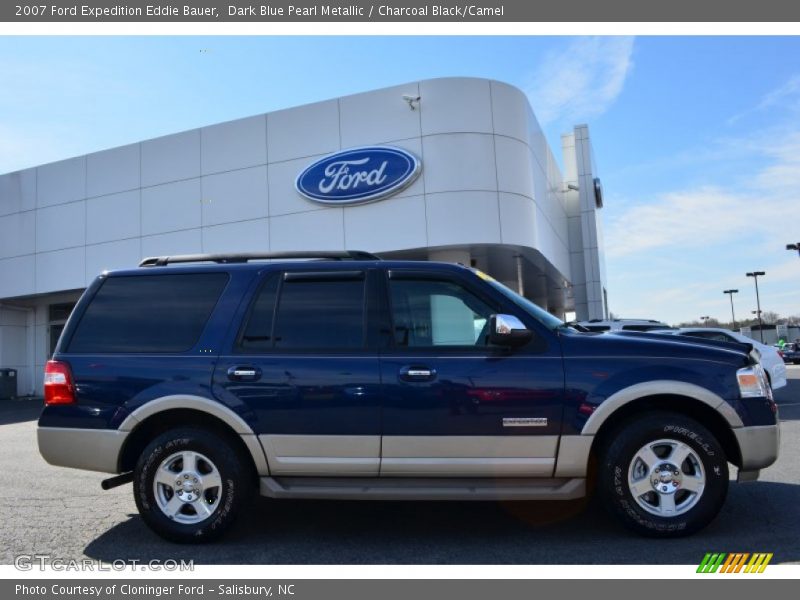 Dark Blue Pearl Metallic / Charcoal Black/Camel 2007 Ford Expedition Eddie Bauer