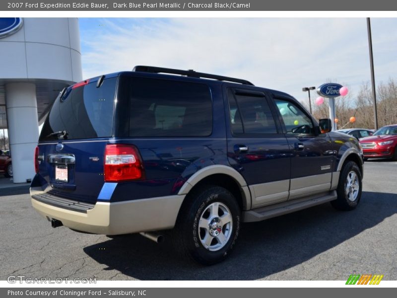 Dark Blue Pearl Metallic / Charcoal Black/Camel 2007 Ford Expedition Eddie Bauer