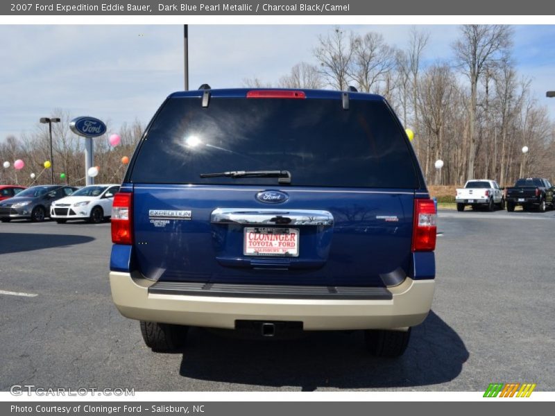 Dark Blue Pearl Metallic / Charcoal Black/Camel 2007 Ford Expedition Eddie Bauer