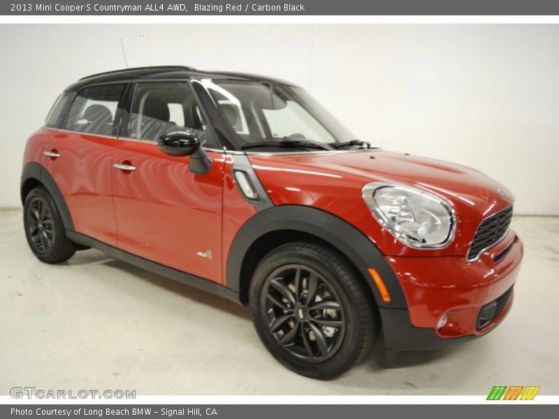 Blazing Red / Carbon Black 2013 Mini Cooper S Countryman ALL4 AWD