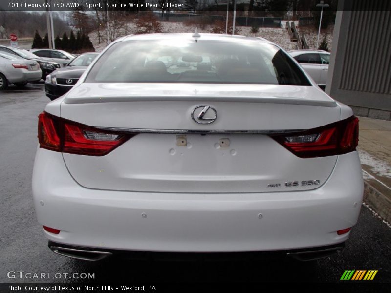 Starfire White Pearl / Flaxen 2013 Lexus GS 350 AWD F Sport
