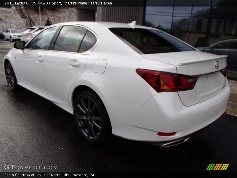 Starfire White Pearl / Flaxen 2013 Lexus GS 350 AWD F Sport