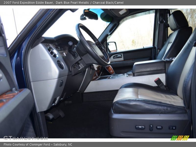 Dark Blue Pearl Metallic / Charcoal Black/Camel 2007 Ford Expedition Eddie Bauer