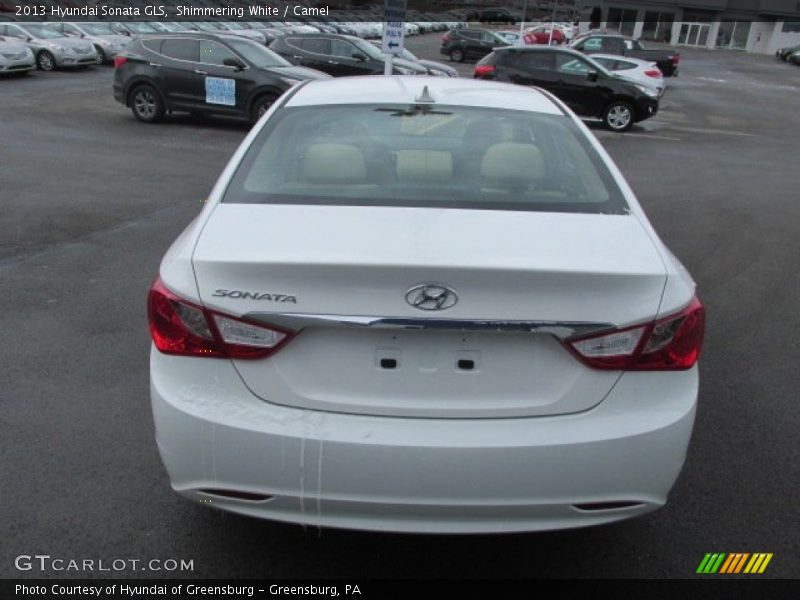 Shimmering White / Camel 2013 Hyundai Sonata GLS