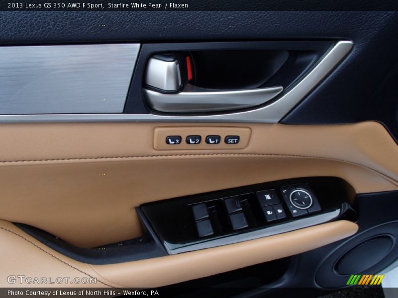 Starfire White Pearl / Flaxen 2013 Lexus GS 350 AWD F Sport