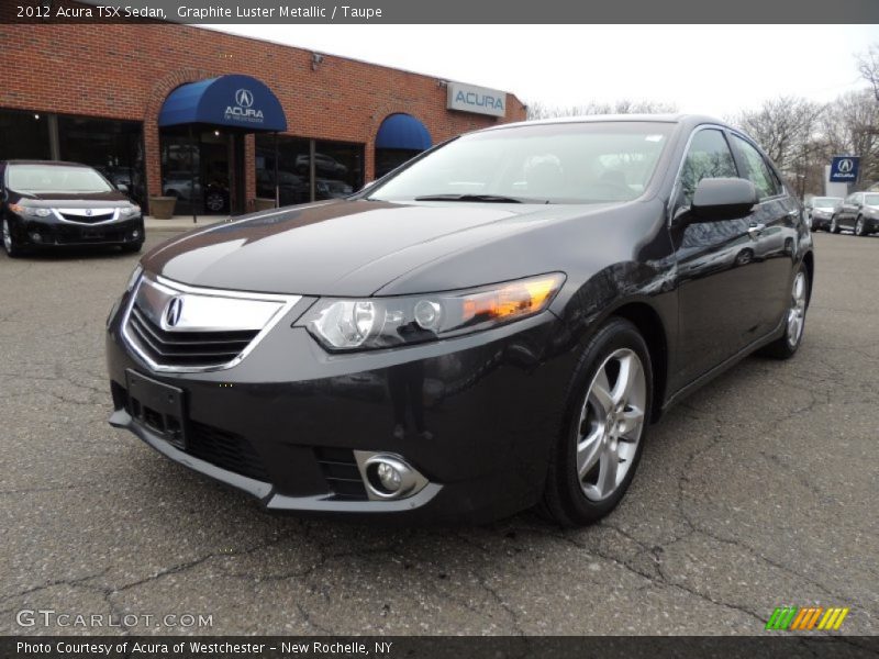 Graphite Luster Metallic / Taupe 2012 Acura TSX Sedan