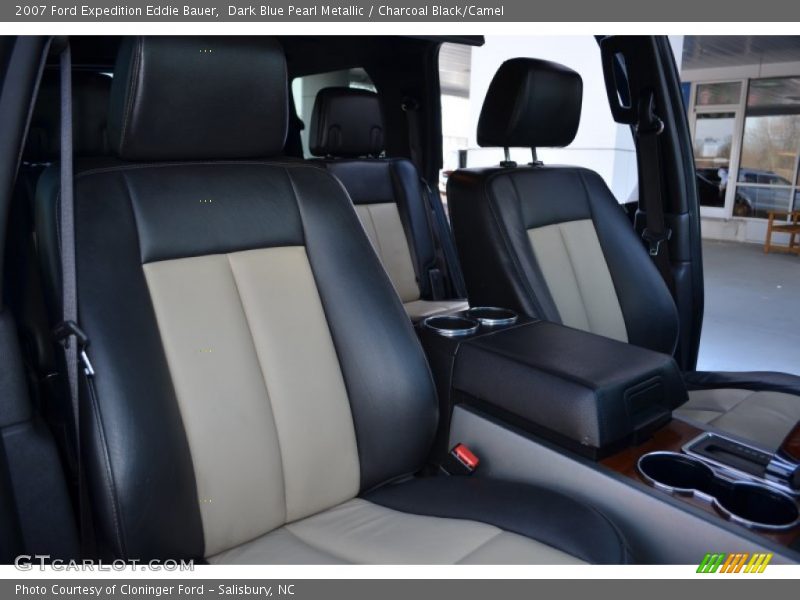Dark Blue Pearl Metallic / Charcoal Black/Camel 2007 Ford Expedition Eddie Bauer