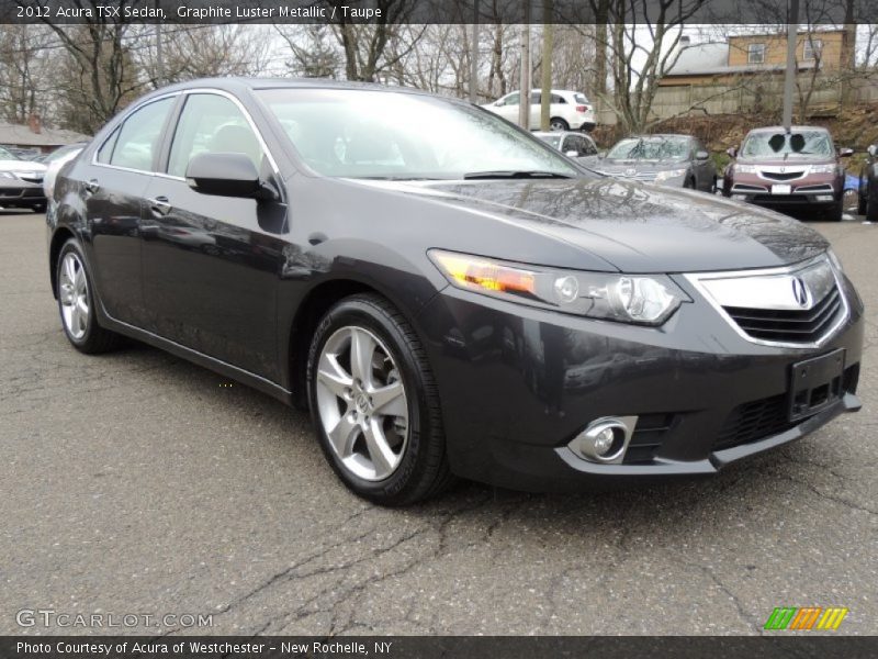 Graphite Luster Metallic / Taupe 2012 Acura TSX Sedan