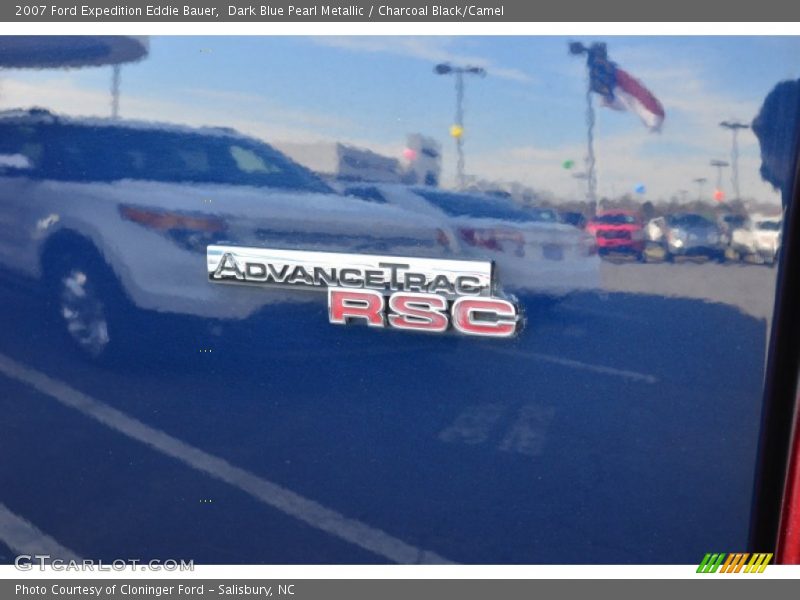 Dark Blue Pearl Metallic / Charcoal Black/Camel 2007 Ford Expedition Eddie Bauer