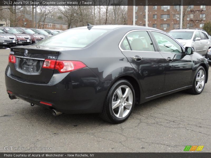 Graphite Luster Metallic / Taupe 2012 Acura TSX Sedan