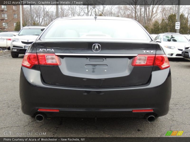 Graphite Luster Metallic / Taupe 2012 Acura TSX Sedan