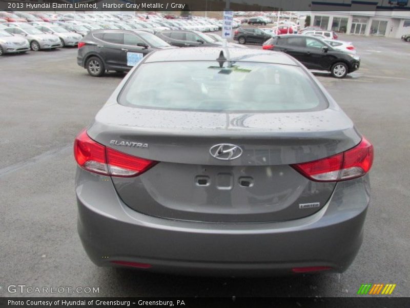 Harbor Gray Metallic / Gray 2013 Hyundai Elantra Limited