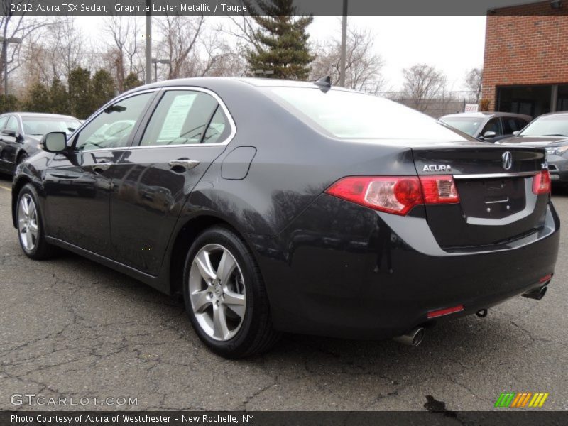 Graphite Luster Metallic / Taupe 2012 Acura TSX Sedan