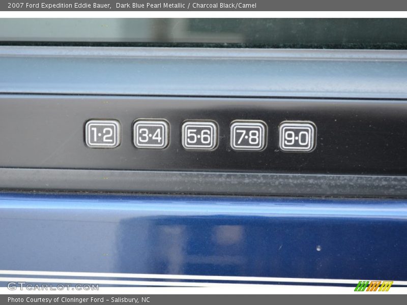 Dark Blue Pearl Metallic / Charcoal Black/Camel 2007 Ford Expedition Eddie Bauer