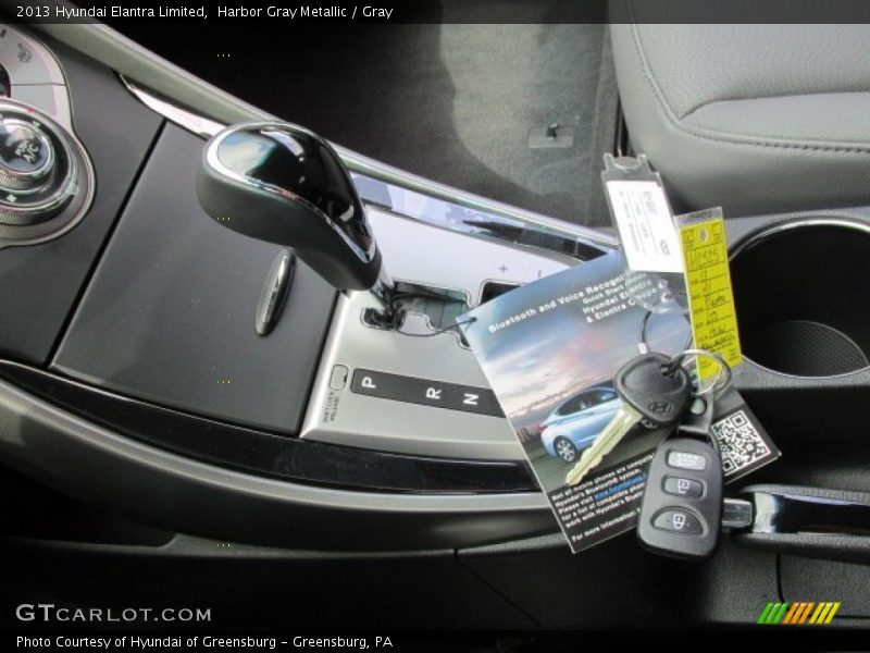 Harbor Gray Metallic / Gray 2013 Hyundai Elantra Limited