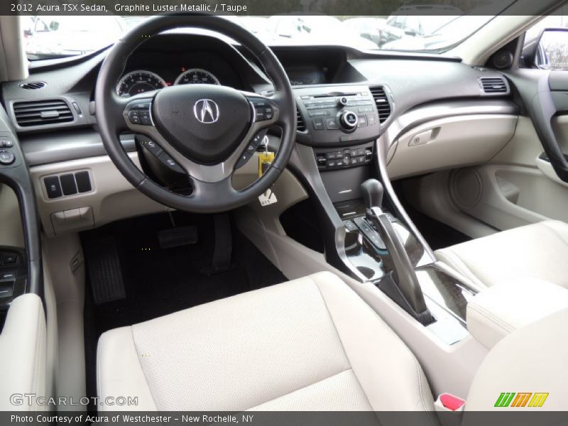 Graphite Luster Metallic / Taupe 2012 Acura TSX Sedan