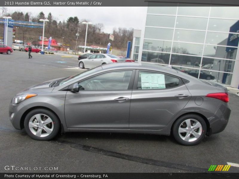 Harbor Gray Metallic / Gray 2013 Hyundai Elantra GLS