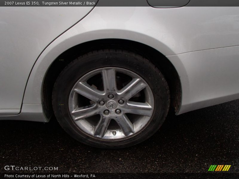 Tungsten Silver Metallic / Black 2007 Lexus ES 350