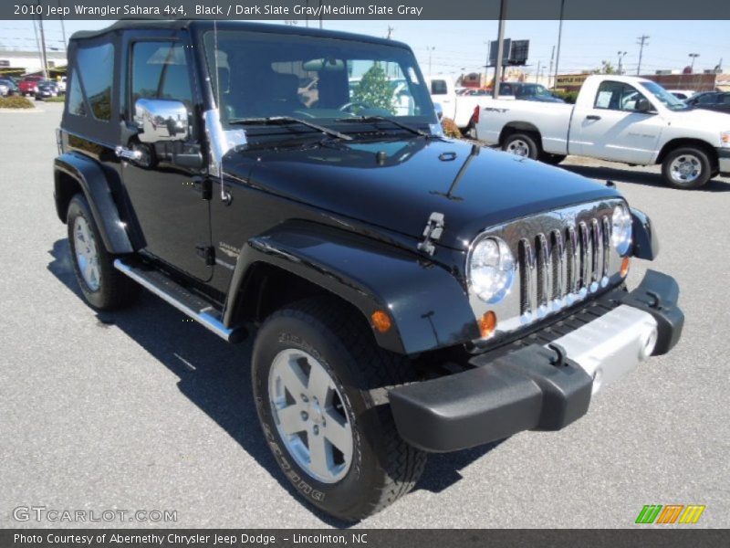 Black / Dark Slate Gray/Medium Slate Gray 2010 Jeep Wrangler Sahara 4x4