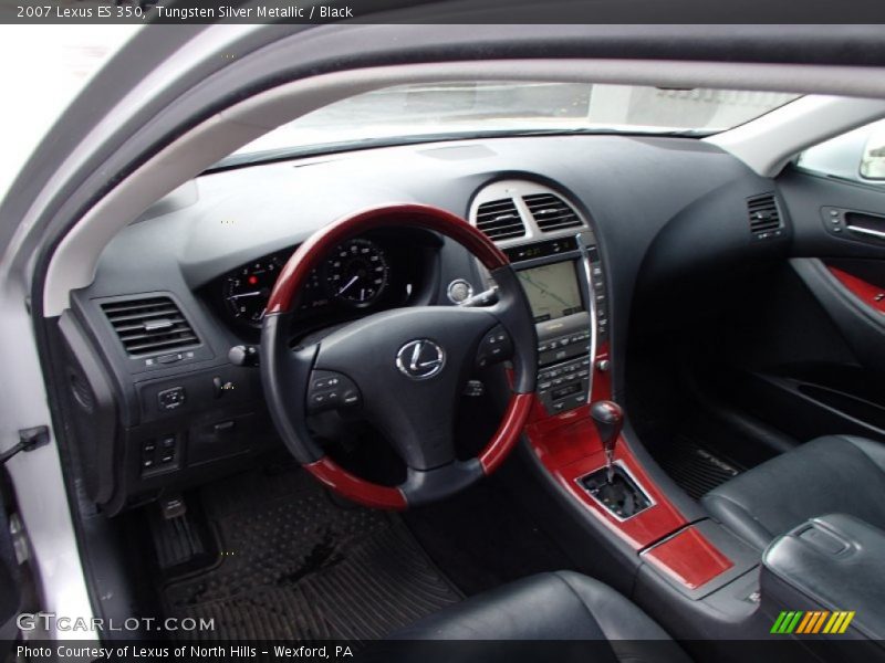 Tungsten Silver Metallic / Black 2007 Lexus ES 350