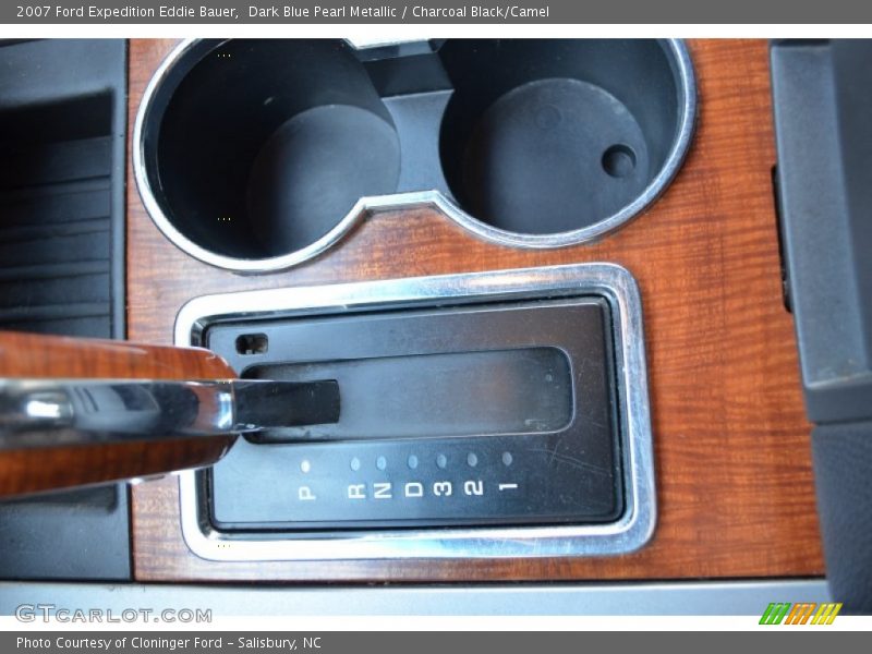Dark Blue Pearl Metallic / Charcoal Black/Camel 2007 Ford Expedition Eddie Bauer