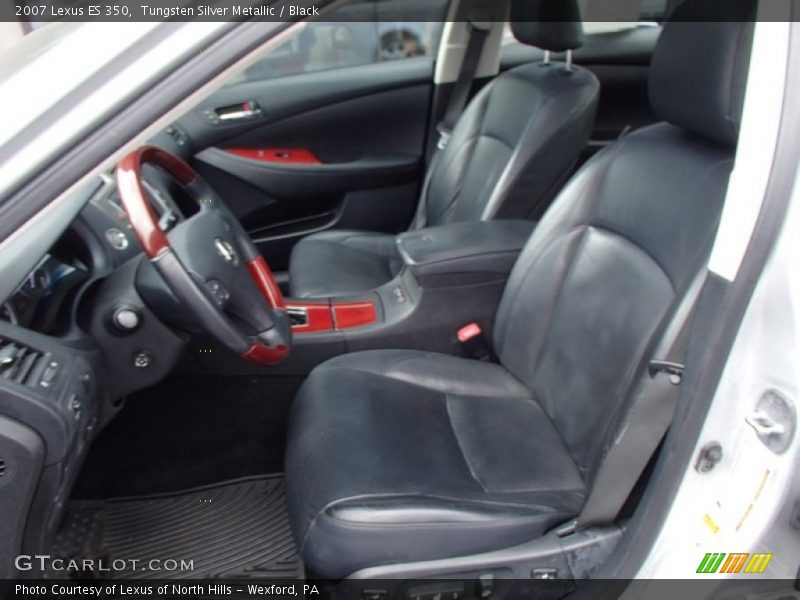 Tungsten Silver Metallic / Black 2007 Lexus ES 350
