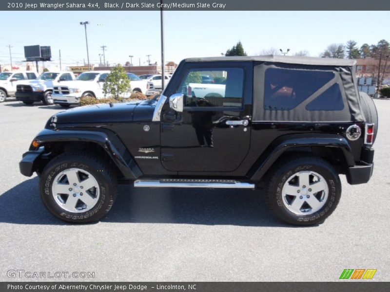 Black / Dark Slate Gray/Medium Slate Gray 2010 Jeep Wrangler Sahara 4x4