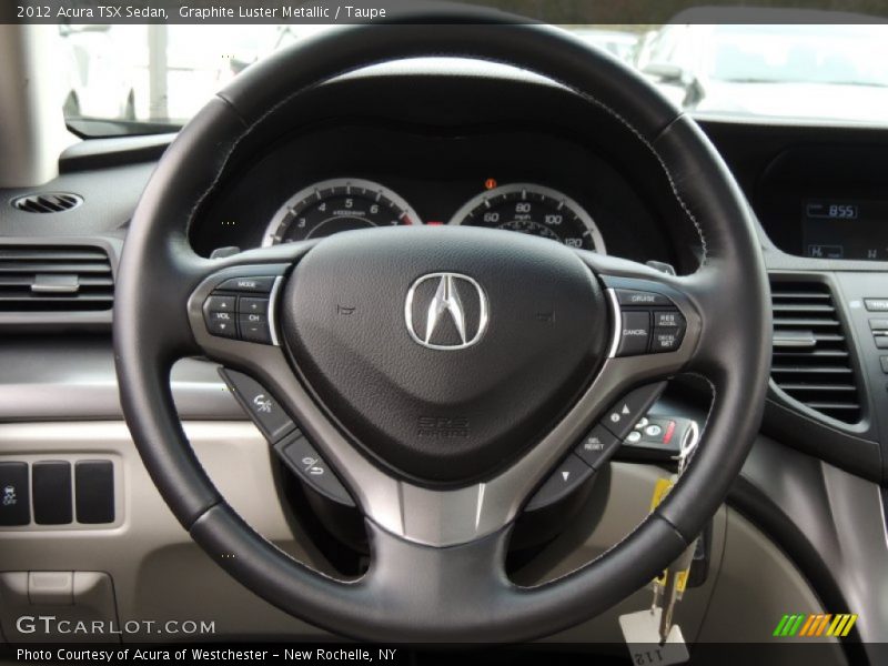Graphite Luster Metallic / Taupe 2012 Acura TSX Sedan