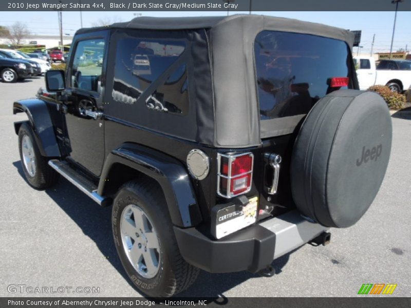 Black / Dark Slate Gray/Medium Slate Gray 2010 Jeep Wrangler Sahara 4x4