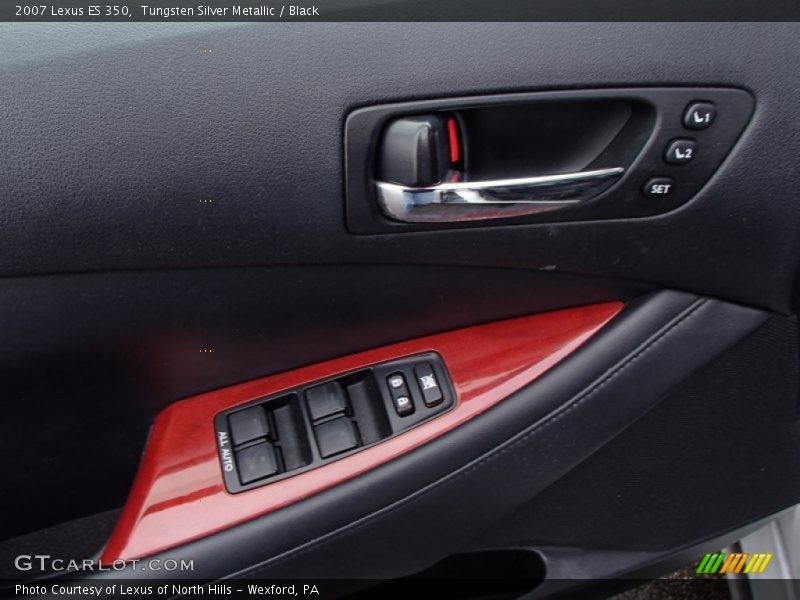 Tungsten Silver Metallic / Black 2007 Lexus ES 350