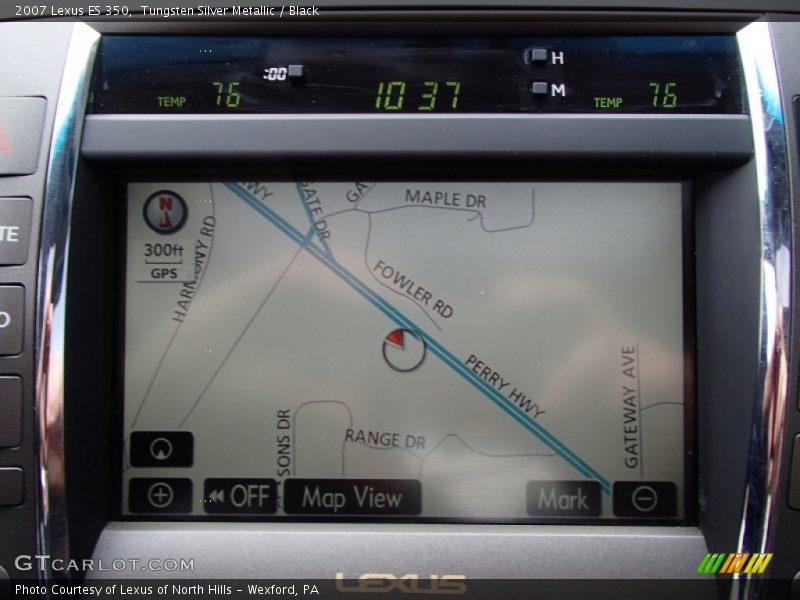 Tungsten Silver Metallic / Black 2007 Lexus ES 350