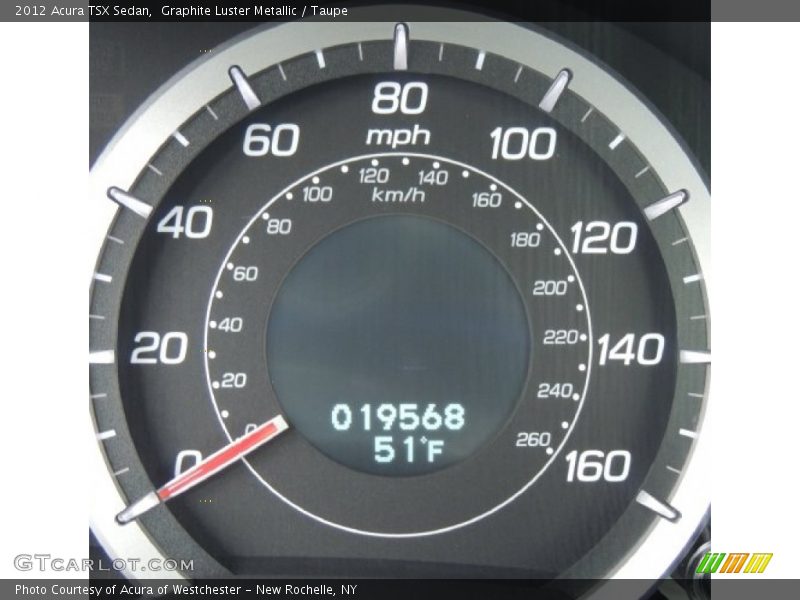 Graphite Luster Metallic / Taupe 2012 Acura TSX Sedan