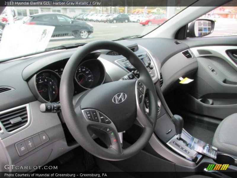 Harbor Gray Metallic / Gray 2013 Hyundai Elantra GLS