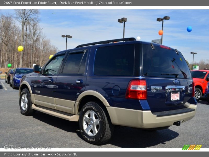 Dark Blue Pearl Metallic / Charcoal Black/Camel 2007 Ford Expedition Eddie Bauer