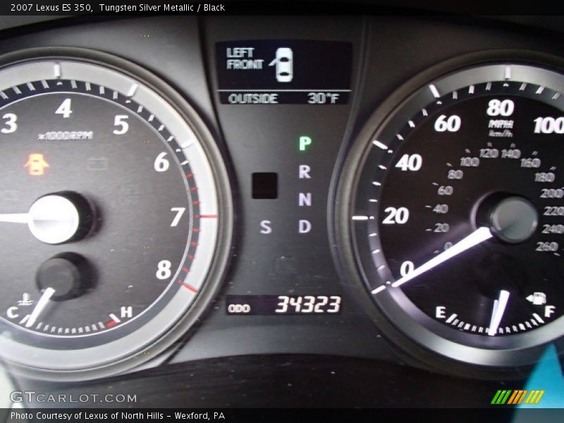 Tungsten Silver Metallic / Black 2007 Lexus ES 350