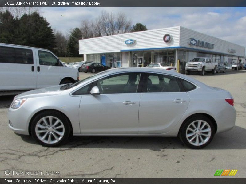 Quicksilver Metallic / Ebony 2012 Buick Verano FWD