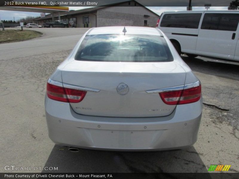 Quicksilver Metallic / Ebony 2012 Buick Verano FWD